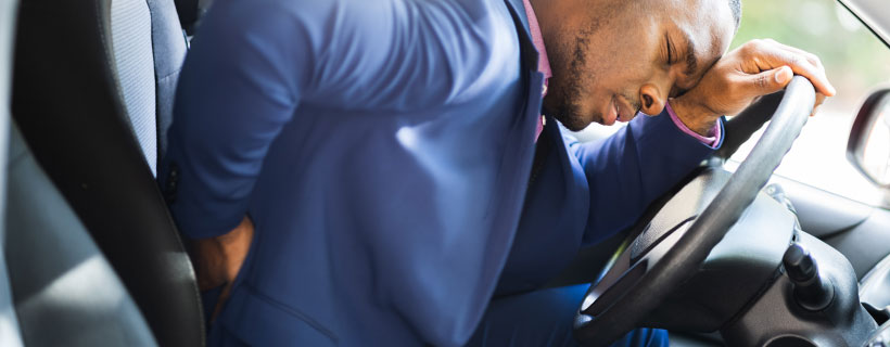 patient with sciatica in need of auto accident injury care in Erlanger